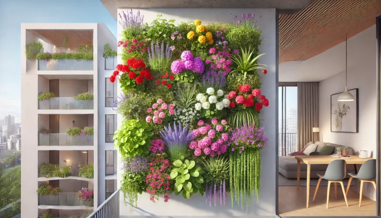 Flores para jardins verticais