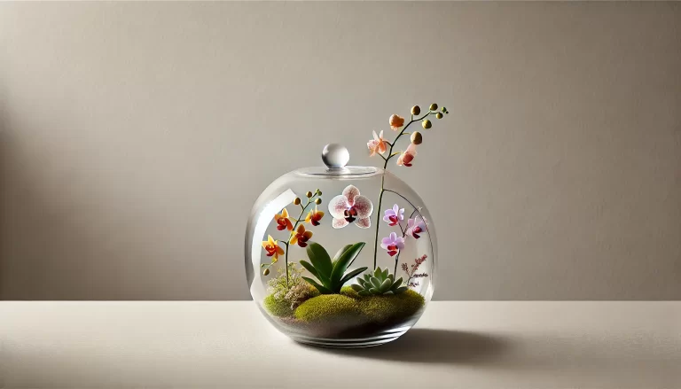 Terrário com flores