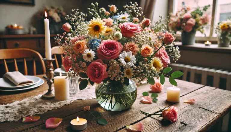 Ideias de centros de mesa com flores