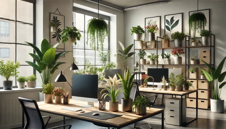 Flores para decorar escritórios