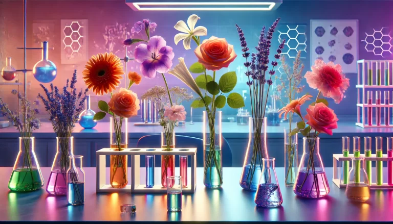 Ciência das flores: estudo científico de flores, como rosas e lavanda, sobre como suas cores e aromas afetam o cérebro humano.