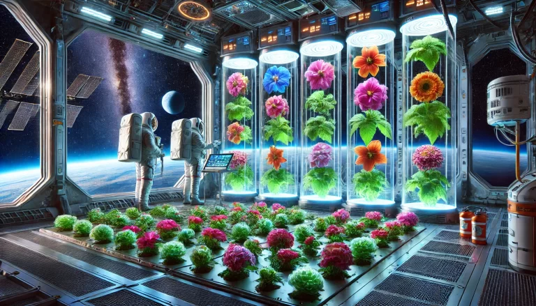 Primeiras flores cultivadas fora da Terra em uma estufa espacial