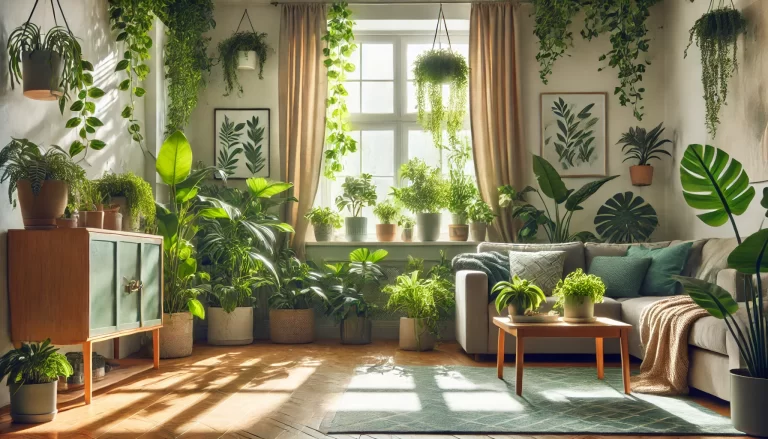 Benefícios de ter plantas em casa para um ambiente mais saudável.