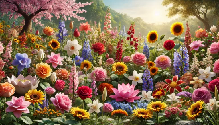 O Significado das Cores das Flores em um jardim multicultural.