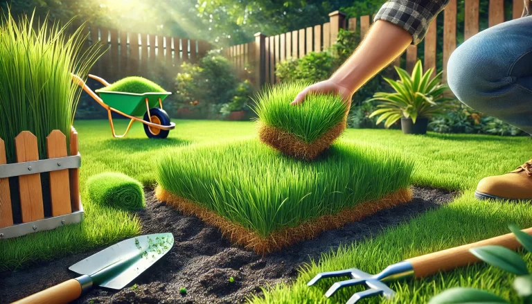 Como Plantar Grama Esmeralda em um jardim residencial.