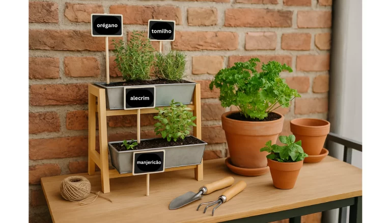 Construindo um Jardim de Ervas Aromáticas em Pequenos Espaços: Guia DIY Passo a Passo