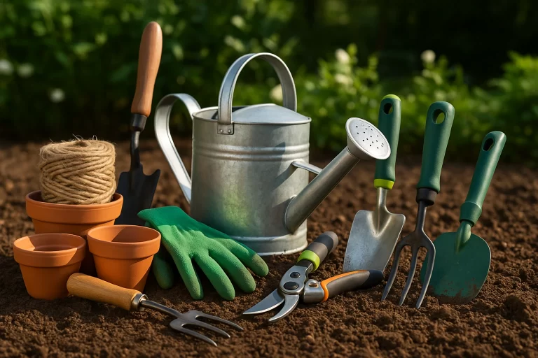 Ferramentas essenciais para cuidar do jardim