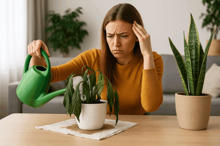 erros ao cultivar plantas dentro de casa