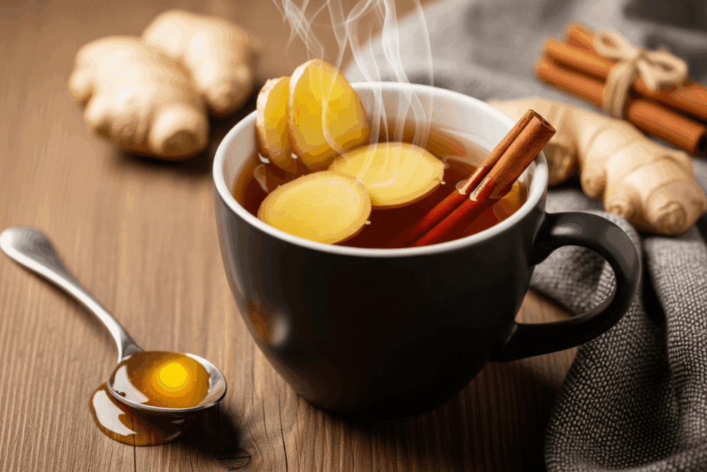 Chá de Gengibre com Canela (Saenggang-cha)