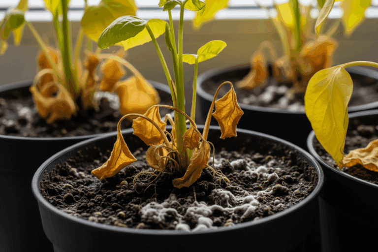 Doenças de plantas no inverno em vasos