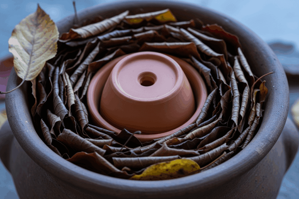 Vaso duplo para proteger do frio