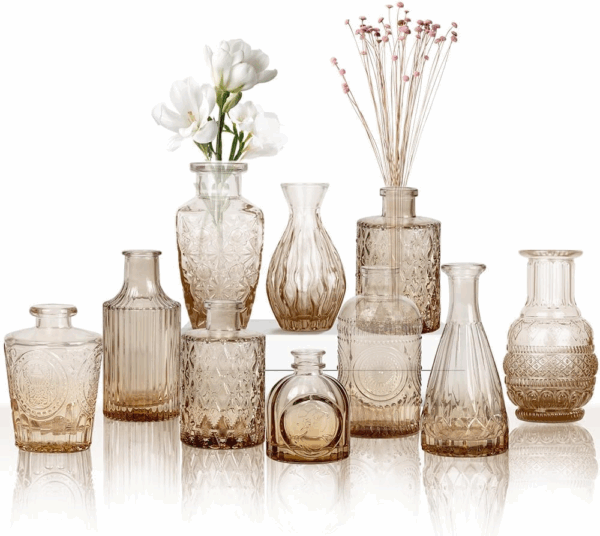 conjunto de 10 vasos de vidro