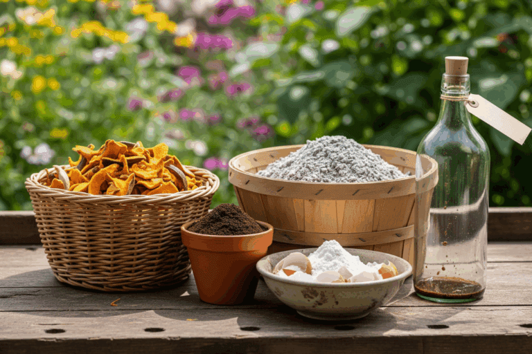 Adubos naturais para flores