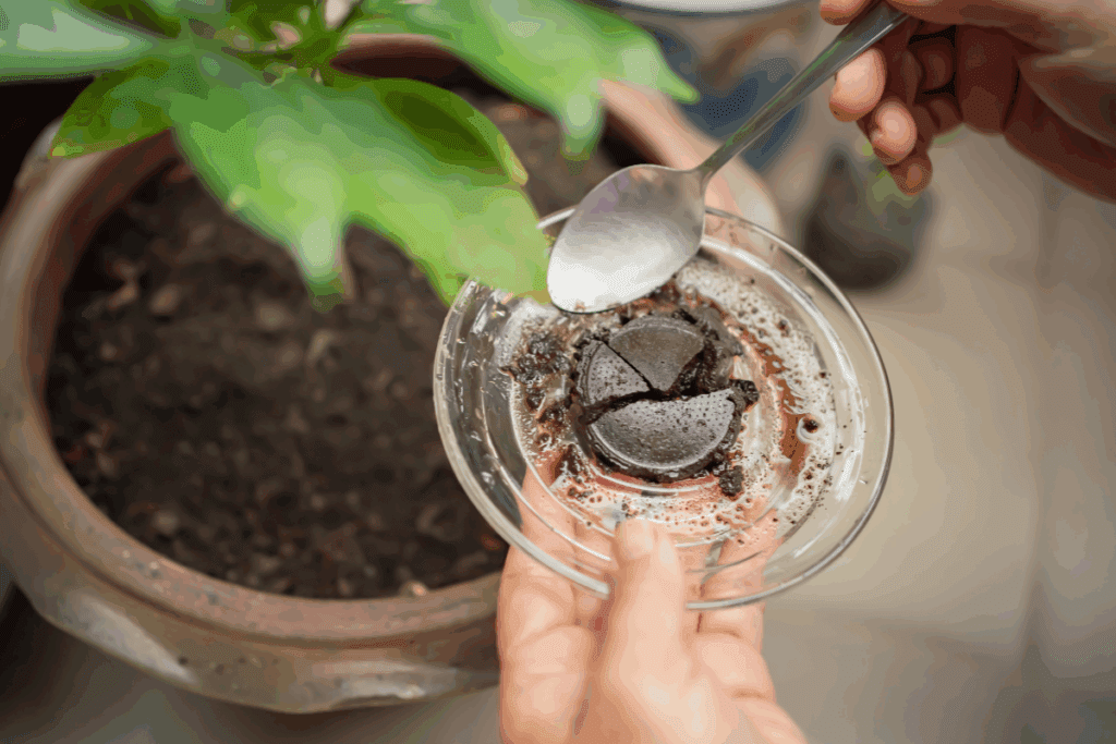 adubo natural com borra de café
